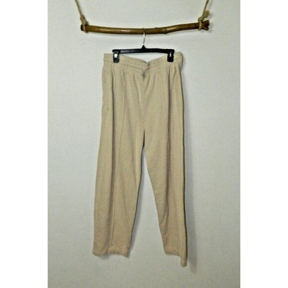 Agolde Jogging Pants Beige Comfy Cozy Joggers Sweatpants Style A179 X-Large - Picture 5 of 12